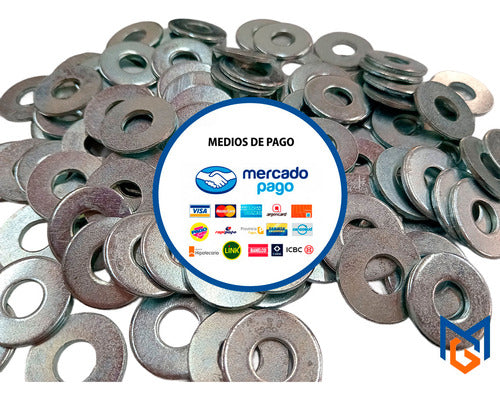Zinc Plated Flat Washers 3/16 By 1 Kg 8