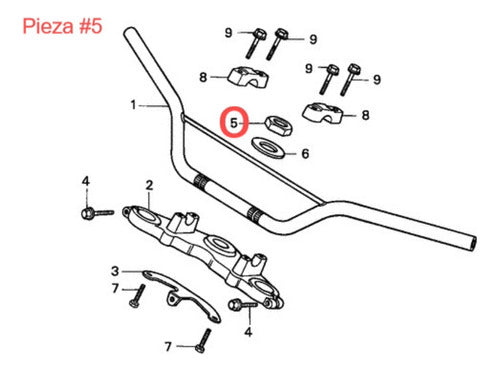 Honda Tuerca Cristo Dirección Original XR 100 80 CRF80 100 1