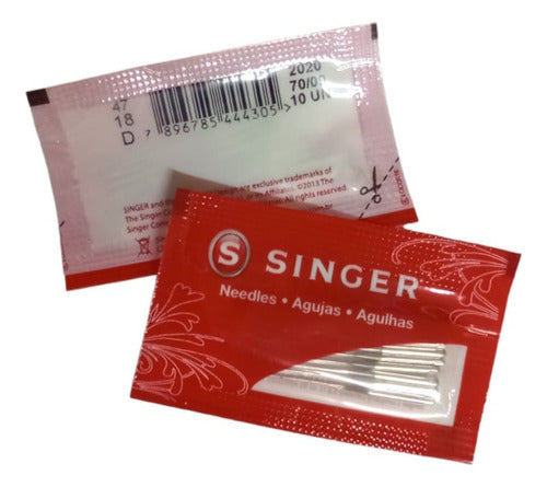 Singer 2020 Needles for Domestic Straight Sewing Machines - Pack of 10 1