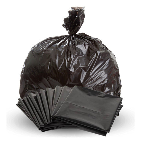 500 Black Garbage Bags 80x110 Durable and Economical 0