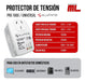 Protector De Alta Y Baja Tensión 1600w Alumine X3 Unidades 2