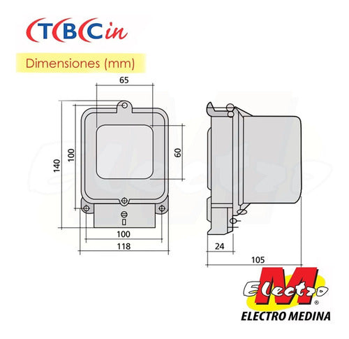 TBCin Monophase 20A Electric Meter DD282 Electro Medina 3