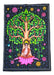 Mundo Hindú Hindu Tapestry with Image of Ganesh, Saraswati, and Lakshmi 5