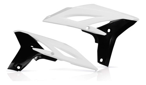 Acerbis Radiator Fins Set Black/White Yamaha WRF 250 2013 Cafe Race 0