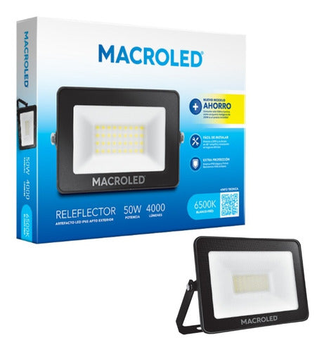 Macroled Reflector Led 50w Macroled Ip65 Apto Ext Luz Fría/cálida 0