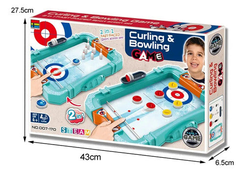 Kingso Toys Juego De Mesa 2 En 1 Tejo Y Bowling 43x27cm 4