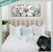 Vertical Upholstered Bed Headboard in Canelon 1.50 - Pana, Linen, Chenille 0
