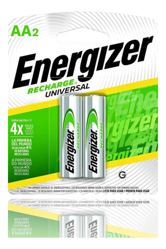 Energizer Rechargeable AA Battery 2000mAh - Pack of 4 0