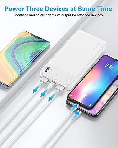 2 Baterías Externa Portátil Usb C 10000mah 2 Puertos Entrada 3