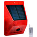 Risoon Solar Strobe Light with Remote Control, Solar Alarm Light 0