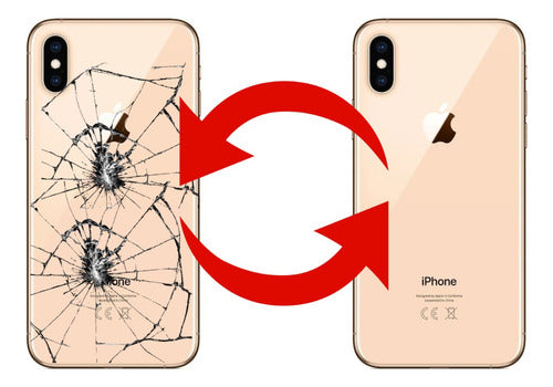 Cambio De Tapa Trasera Vidrio Compatible iPhone XS Max 1