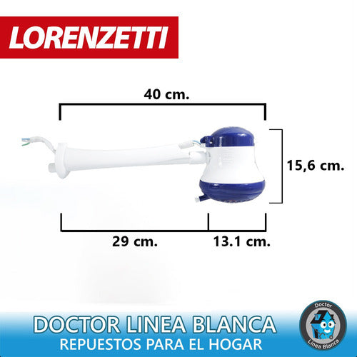 Lorenzetti Ducha Electrica Maxi-Ducha 3T 5400W + Brazo Exten 1