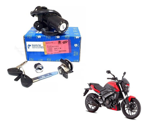 Bajaj Dominar 250 Original Lock Cylinder Kit 0