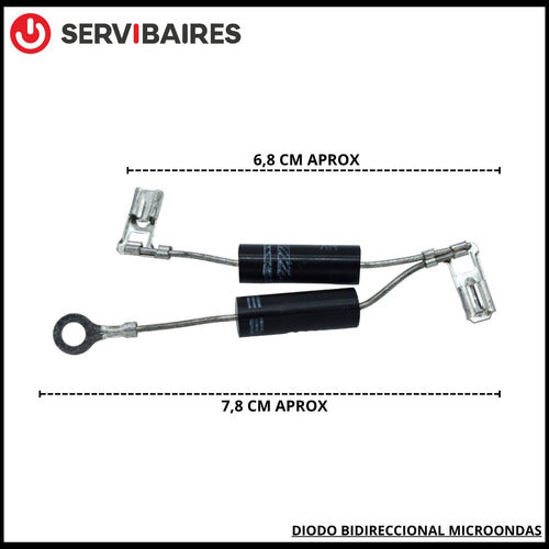 Diodo Alta Microondas Doble Repuesto Microondas X Unidad 1