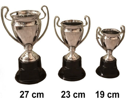 Terna Trofeos Copas Champions Plástico Premios 0