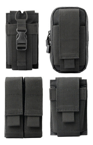 Kit 4 Pouch Tacticos Molle Accesorios Rescue 0