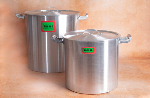 Tresso Gastronomic Pot Reinforced N°36 36 Liters - Aluminum 1