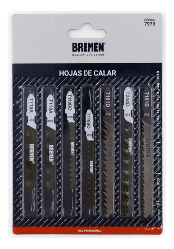 Bremen Set Juego 10 Hojas Calar Encastre T Para Madera 7979 0