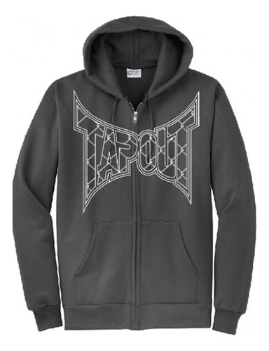 TapouT Caged Zipup Jacket Gray - Size S 0