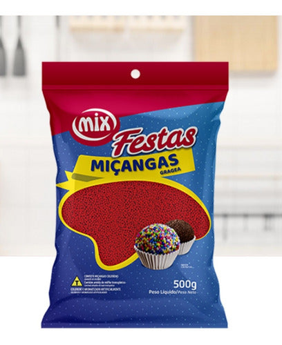 Mix Grageas Rojas 500 Gr. Repostería Y Confitería 0