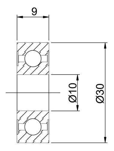 Rulman R6200 10x30x9 1