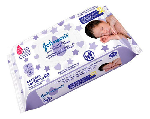 Johnson's Baby x6 Wet Wipes Before Bedtime 96u 3c 4