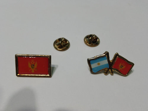 Pins Bandera Montenegro Dos Modelos De 2 Cms 0