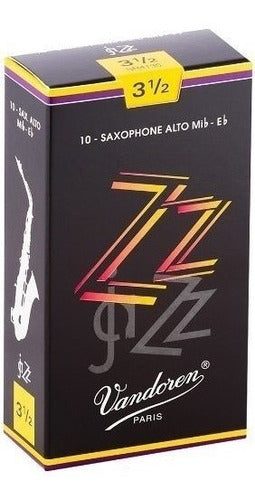 Vandoren Alto Sax Zz Cañas Fuerza 15 Cañas De Saxofon 10 Uni 0