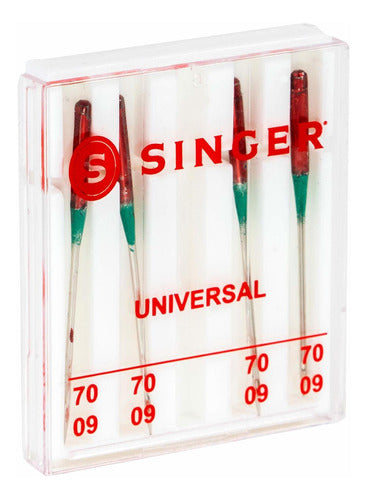 Singer 4877 Universal Regular Point Machine Needles for Woven Fabric, Size 70/9, 4-Count 1