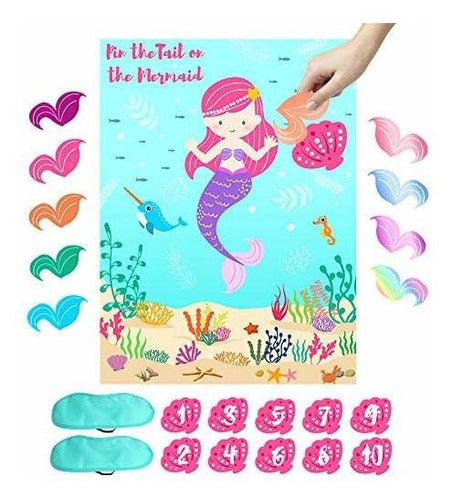 Ourwarm Pin The Horn On The Unicorn Party Game Para Niños De 0