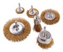 Tigerlion Set of 6 Steel Brushes for Drill - Flat & Cup 0