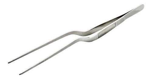 Lacor Curved Precision Tongs 16 Cm Chef Stainless Steel 1