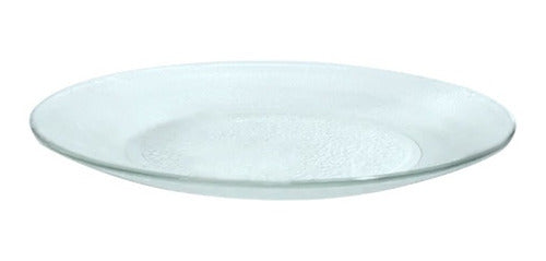 Set of 12 Glass Dinner Plates Rigolleau Acquamarine 23cm 1