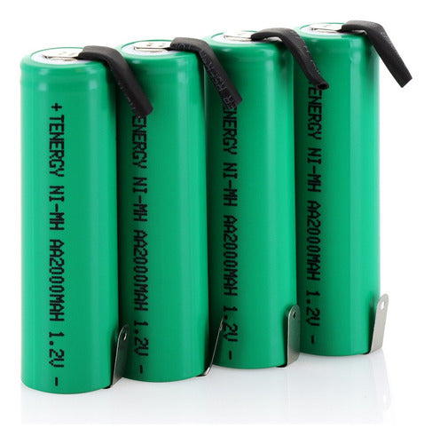 Combo: 4 Piezas Tenergy 2000mah Nimh Recargable Aa Batera Pl 0