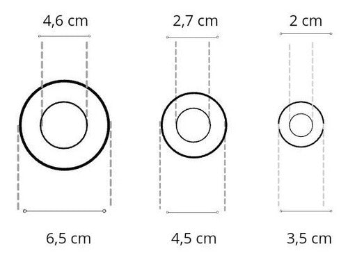 Di Falco Hnos Pack of 10 Wooden Rings 22mm - Color Choice: Algarrobo, Cedar, or Natural 1