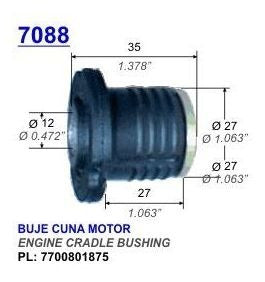 Renault 19 Motor Buje De Cuadro 0