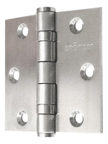 Bronzen Hinged Mortise Hinge 75x75 Stainless Steel X Pair 0