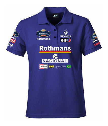 F1 Vintage Polo Shirt - Rothmans Senna - XXL 0