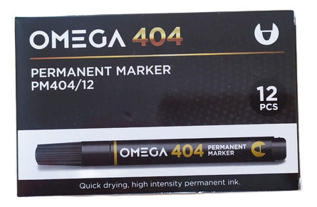 Omega Permanent Marker Round Tip X 12 Units (Fibron) 1