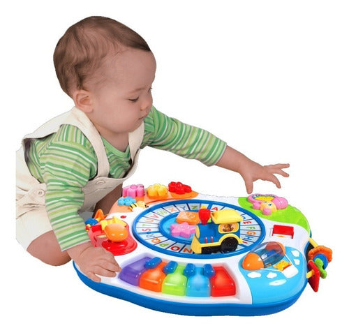 Musical Educational Activity Table for Baby Winfun Alphabet Piano Train Board 1