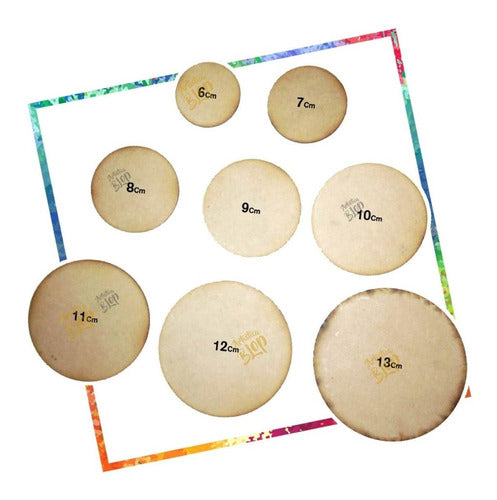 Pack of Assorted Fibrofacil Circles Discs for Mandalas and Pointillism Artwork 0