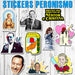 Stickers Peronismo Cfk Evita Nestor 15 Unidades 1