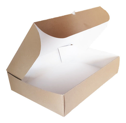 Donut Box Don1 X 10 Units White Wood Packaging 7