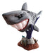 Large Articulated Shark - 3D - With Base 0
