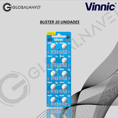 Vinnic 50 Button Batteries L1154F LR44 AG13 A76 Distributor 1