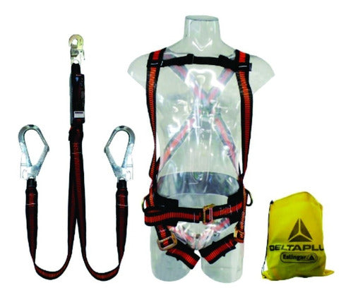 Eslingar Safety Harness Kit Constructor + Double Lifeline with Shock Absorber 0