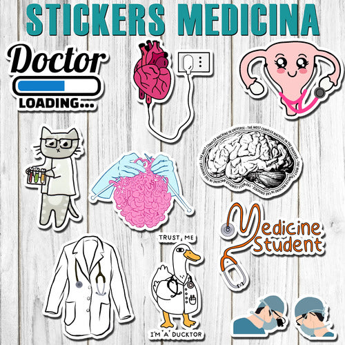 Stickers Medicina 20 Unidades 2