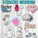 Stickers Medicina 20 Unidades 2