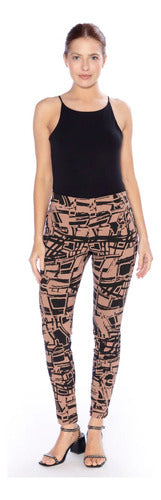 Exclusively Printed Skinny Leggings for Women - Asterisco Rosario Collection 0