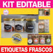 Printable Editable Spice Jar Labels Kit 1